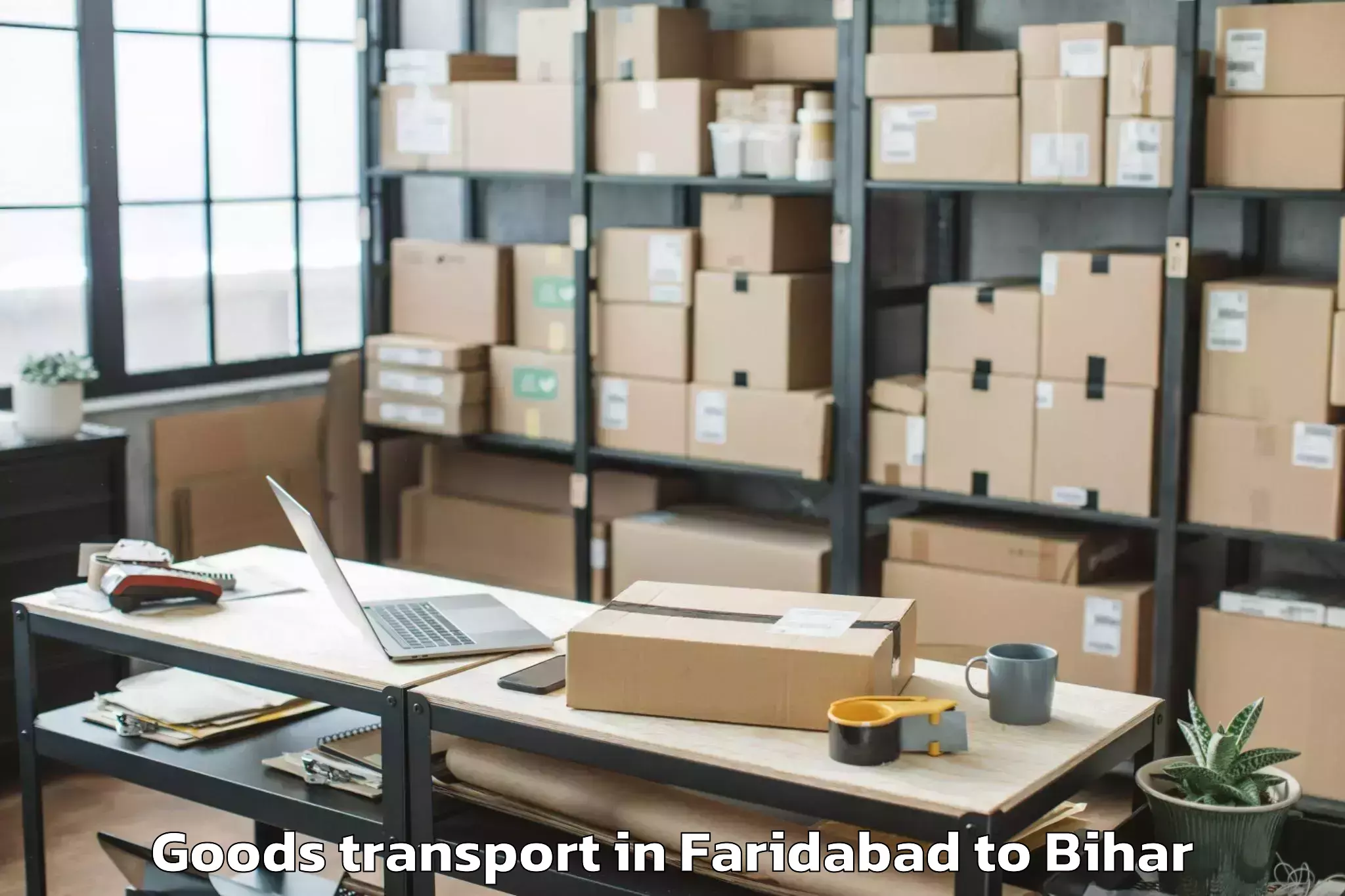 Easy Faridabad to Makhdumpur Goods Transport Booking